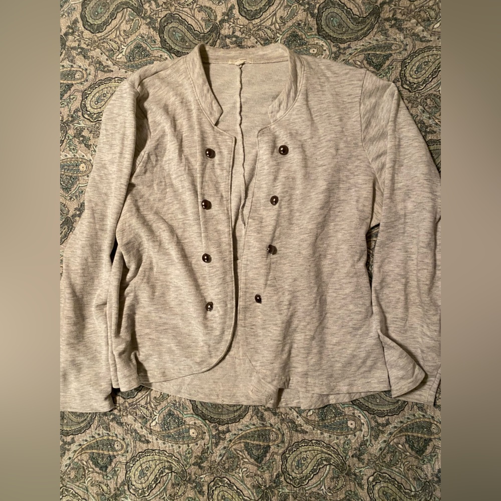 Heather gray cardigan